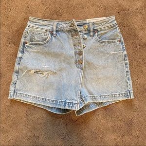 American Eagle Denim Skort Shorts